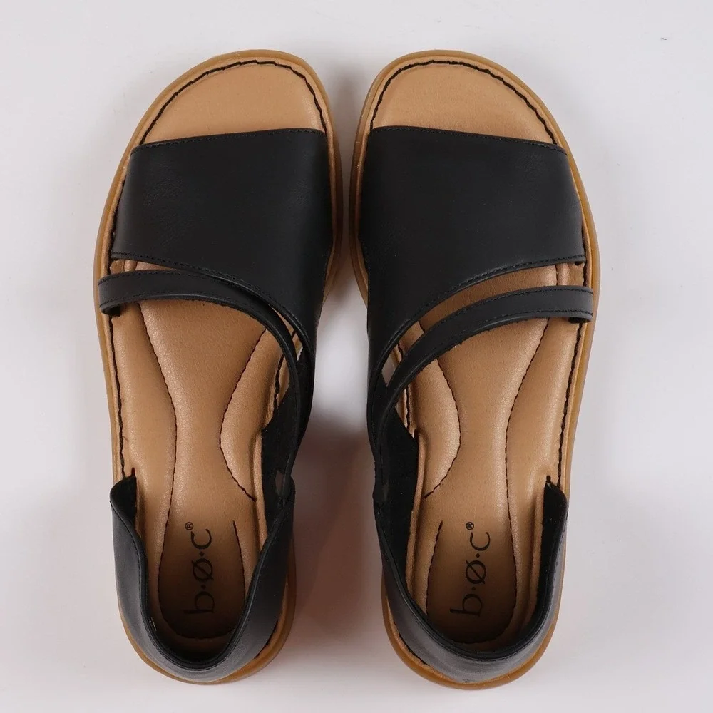 b.o.c. Sandals Melly Black Solid 6 NEW